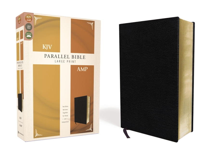 KJV, Amplified, Parallel Bible, Large Print, Bonded Leather, ... - 9780310446699
