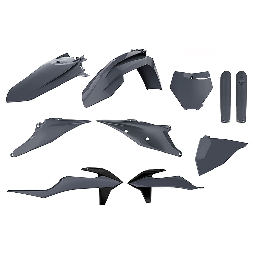Polisport SX/SX-F 19 Plastic Kit Nardo Grey For Motorcycle Parts