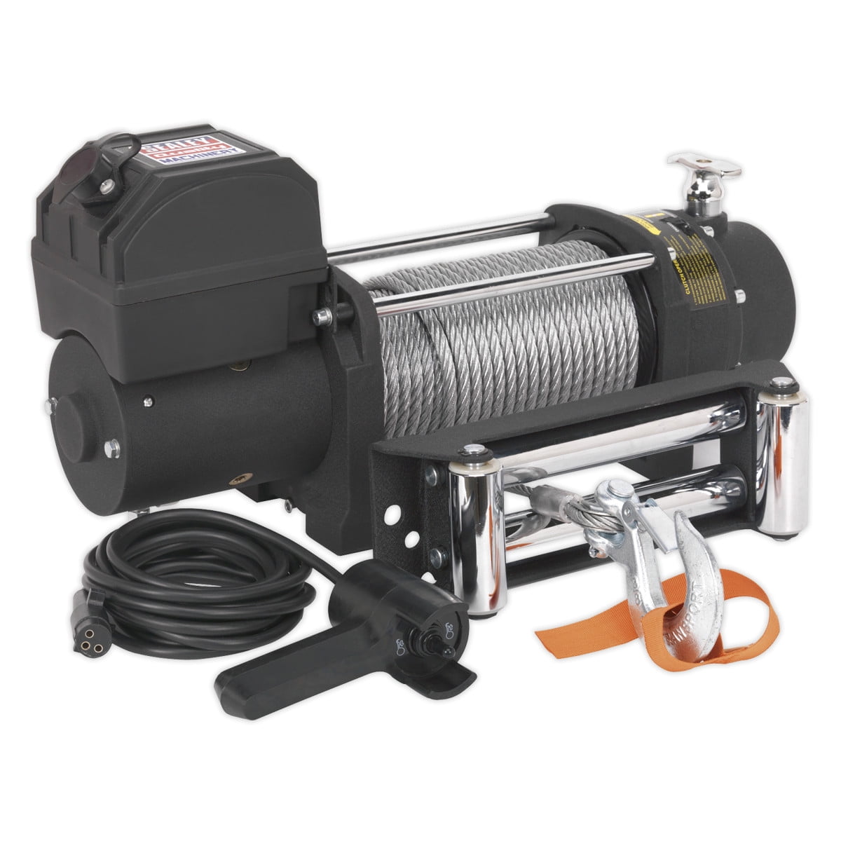 Sealey SRW5450 Self-Recovery Winch 5450kg (12000lb) Line Pull 12V