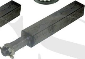 Trailer Axle Set 2 x Taper Hubs 4 inch PCD Mini Hub 2 x Square Stub Axles