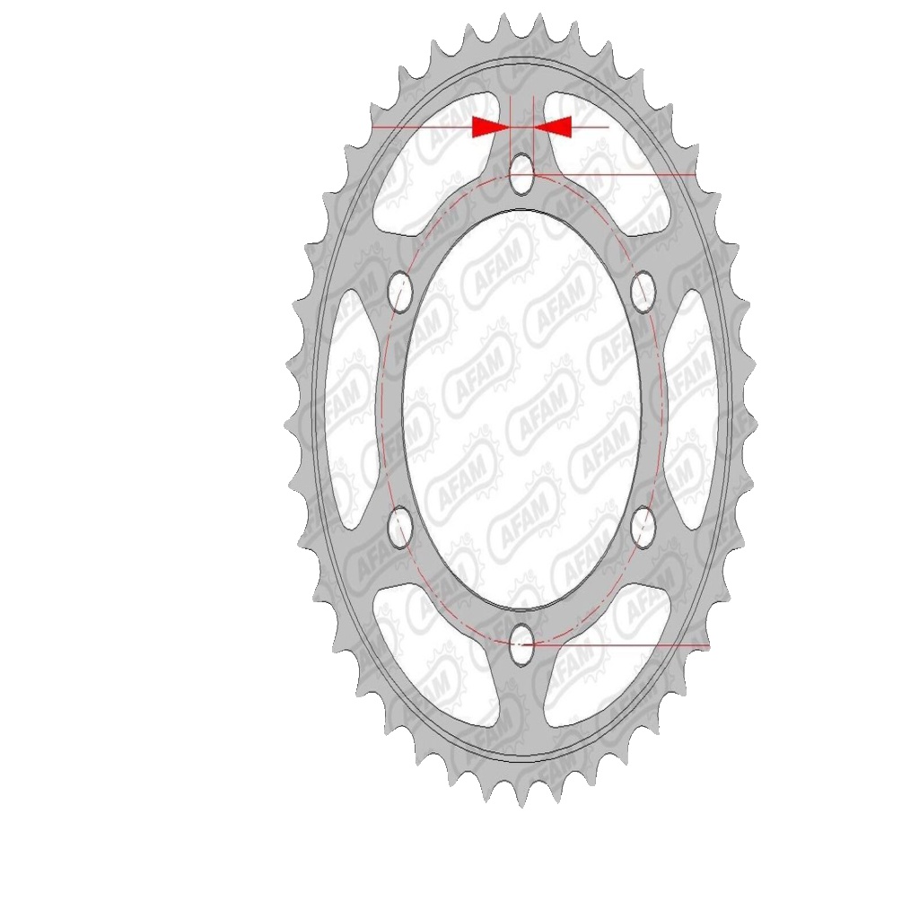 Triumph 900 Street Twin/Cup/Scrambler 2016-21 AFAM Steel Rear Sprocket STND 41T