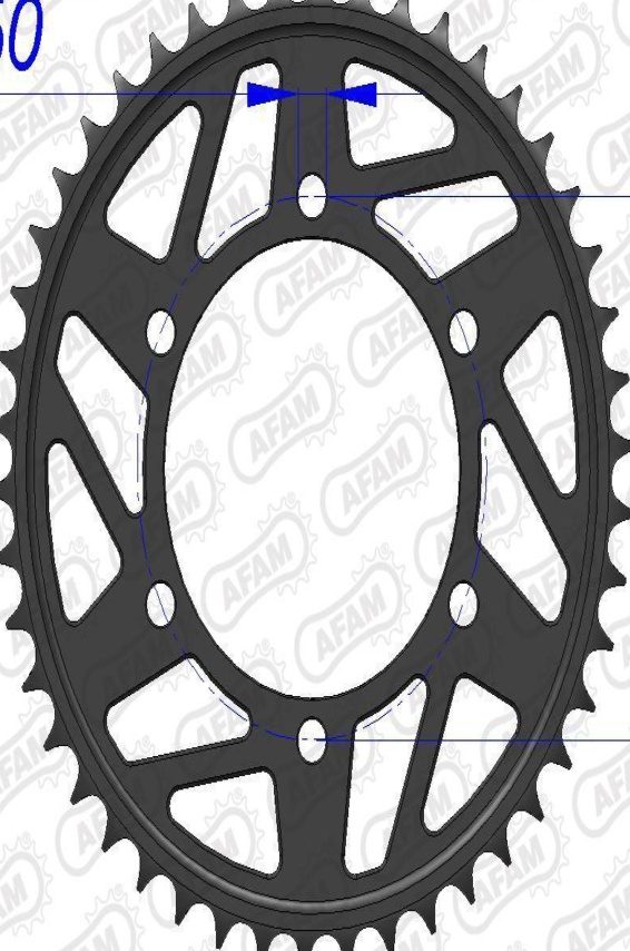 Afam Aluminum Crown 13814-Step 520 For Motorcycle Parts Accessories