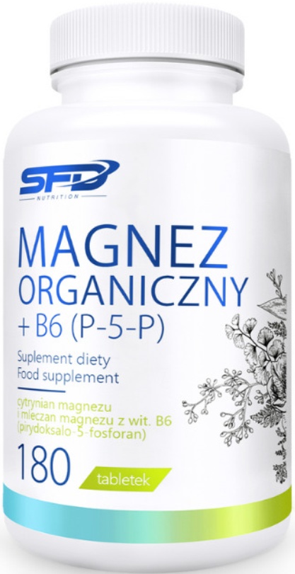 Magnesium Citrate and Lactate + Vitamin B6(P-5-P) 180 tablets SFD