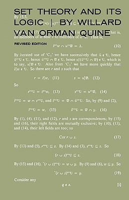 Set Theory and Its Logic by Willard Van Orman Quine - 9780674802070