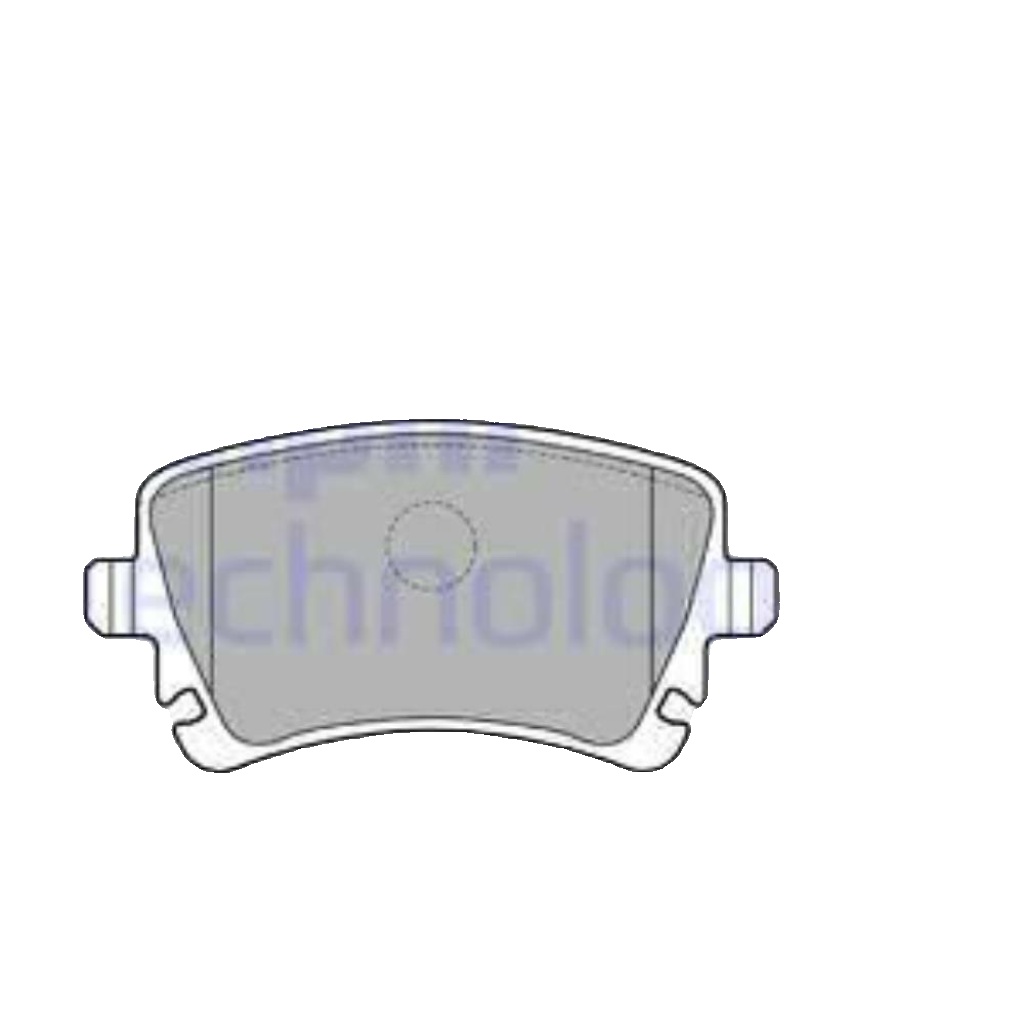 LP1860 DELPHI BRAKE PAD SET, DISC BRAKE REAR AXLE FOR AUDI VW