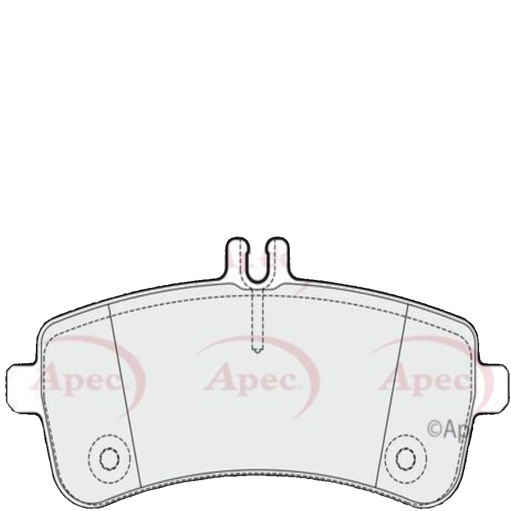 Brake Pad Set For Disc Brake Rear For TRW System Fits Mercedes-Benz APEC PAD2023