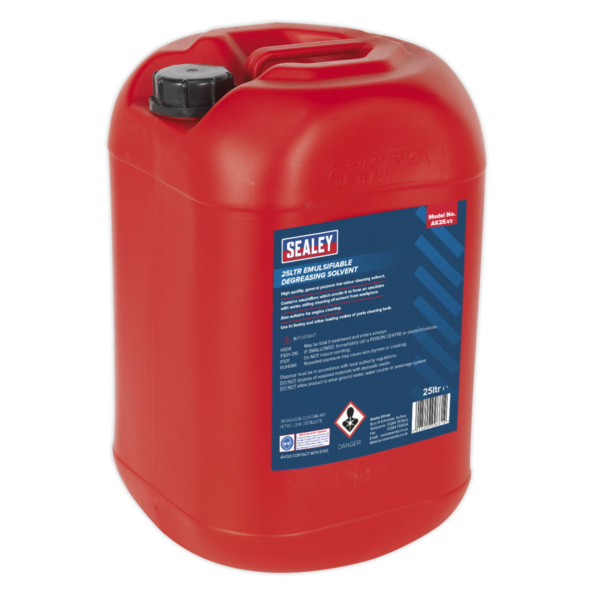 Sealey Degreasing Solvent Emulsifiable 25L AK25