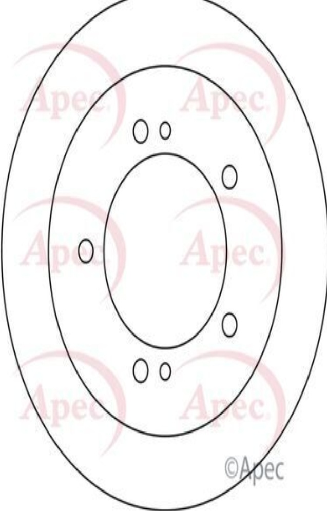 Brake Disc Front Vented Braking System Fits Suzuki Grand Vitara APEC DSK2322
