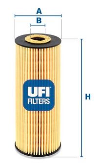 25.162.00 UFI FILTRO OLIO PER DAEWOO KORANDO 2.3 99-