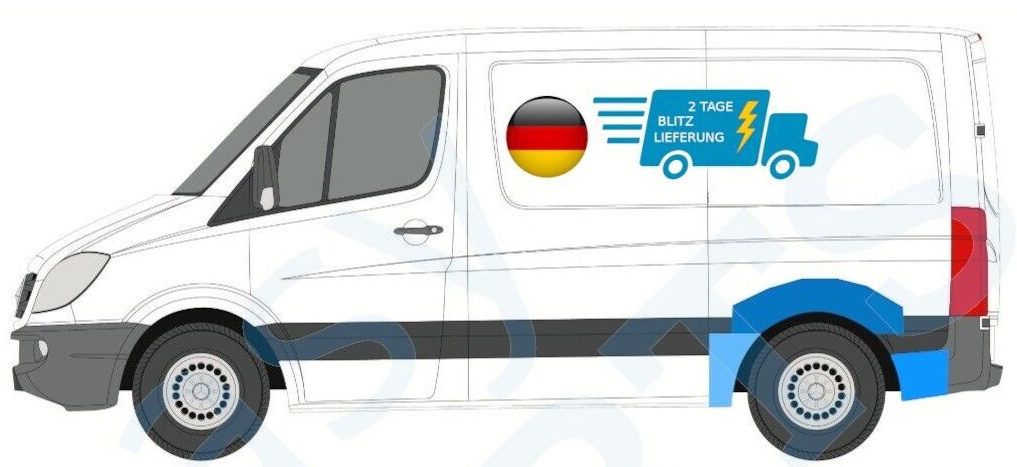 MERCEDES SPRINTER CRAFTER 2006- SWB 3x REAR WING REPAIR PANEL / SET / LEFT