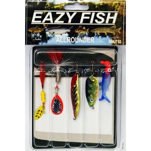 Dennett Eazy Fish All Rounder Lure Kit - 5 Piece Trout/Salmon/Pike Spinners Lure