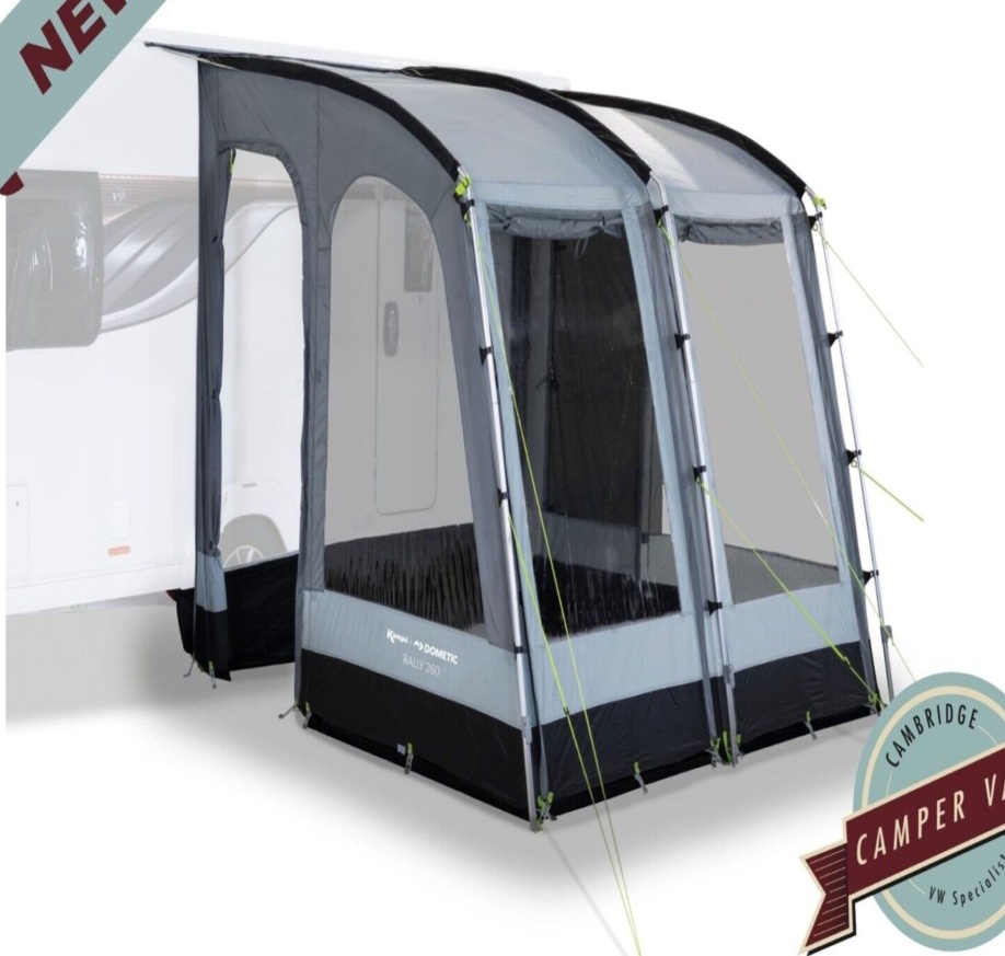 Caravan Awning Porch Dometic Rally 260 Poled Lightweight Porch Awning