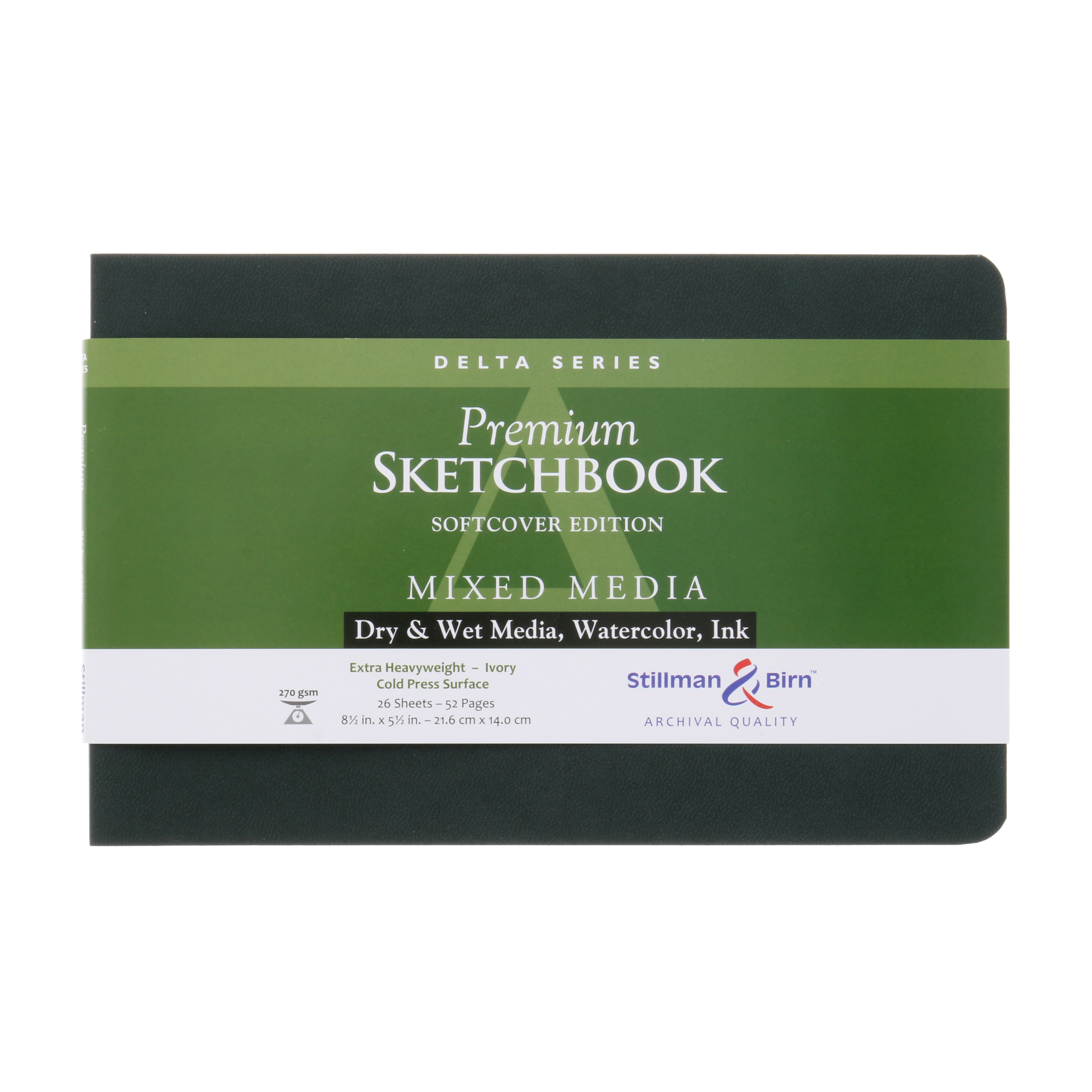 Stillman & Birn Delta Sketchbook 270gsm Paper 14x22cm Landscape Drawing