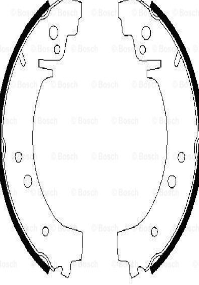 0 986 487 217 BOSCH Brake Shoe Set for CHEVROLET,LADA