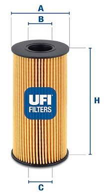 25.094.00 UFI FILTRO OLIO PER RENAULT KOLEOS 2.0DCI 08-