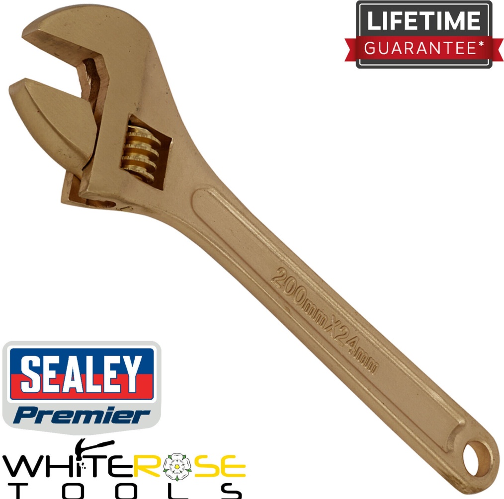 Sealey NS066 Premier Non-Sparking Adjustable Wrench 200mm