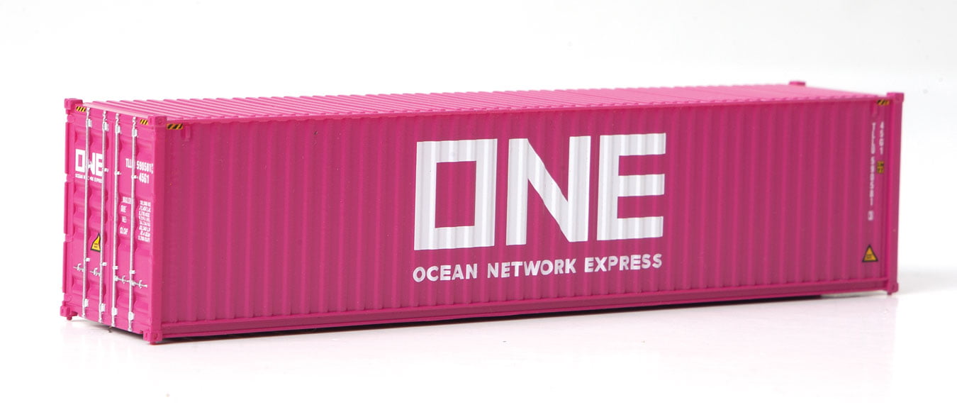 Walthers SceneMaster 949-8275 HO 40' Hi Cube Container ONE Magenta