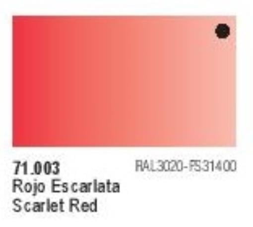 Vallejo Model Air Color 71.003 - Scarlet Red - 17 Ml - Image 3