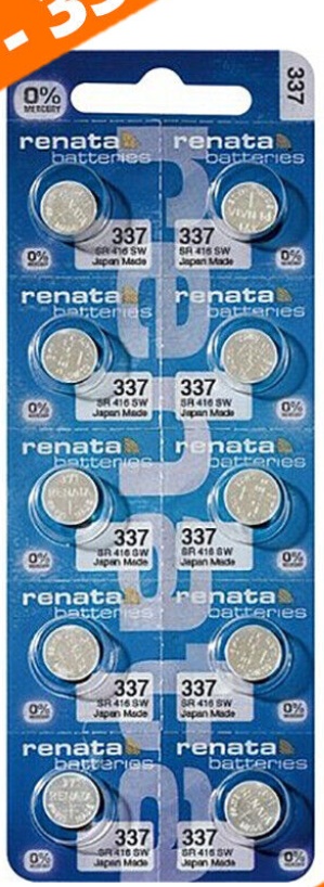 RENATA 337 SR416SW Watch Battery Coin Cell 1.55V Silver Oxide *EXPIRY 11/2027*