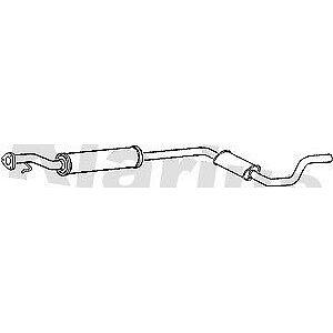 Klarius box with centre pipe fits Land Rover freelander 2.5 00-06 LR190T