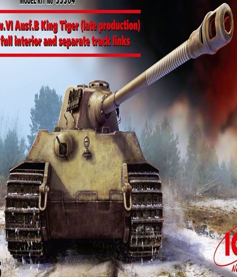 ICM 35364 1:35 Pz.Kpfw.VI Ausf.B King Tiger (late production) with full interior
