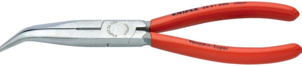 Draper 55598 KNIPEX 26 21 200 SBE Angled Long Nose Pliers 200mm