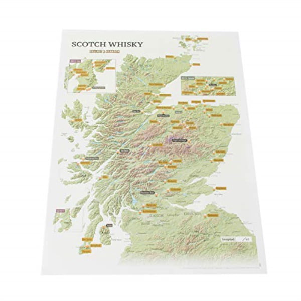 Whisky Distilleries Collect and Scratch Print (Sheet map, rolled) - Image 4