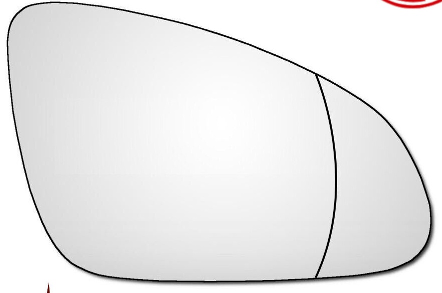 For Vauxhall Astra J MK6 2009-2016 Wide Angle Wing Mirror Glass Right Hand Side