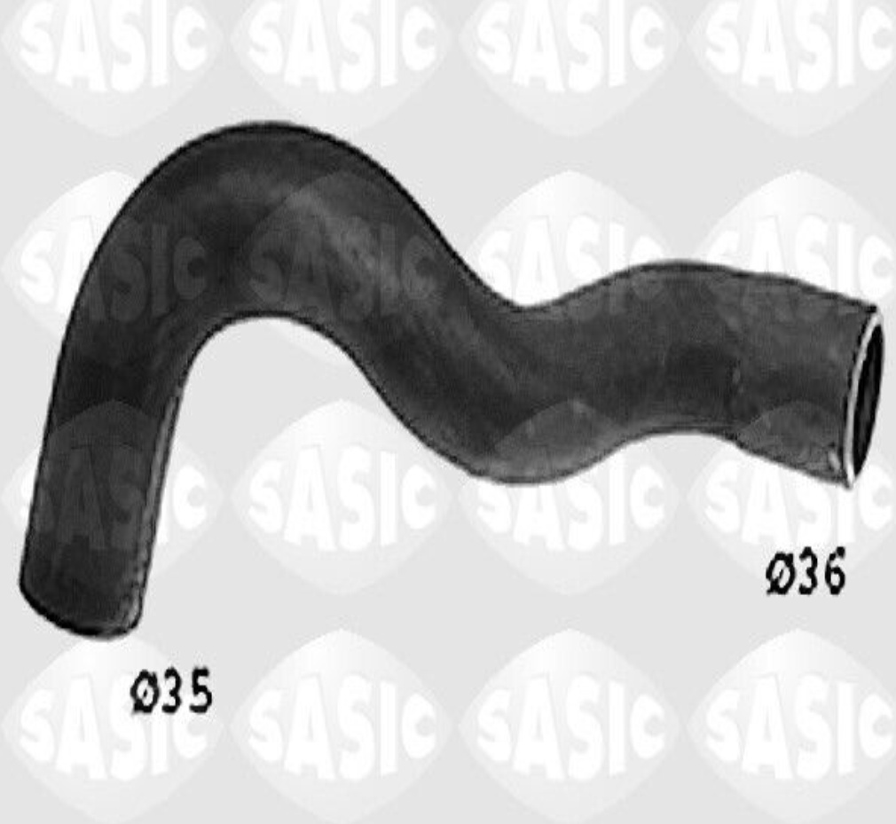 Lower SASIC SWH6666 Radiator Hose for FORD