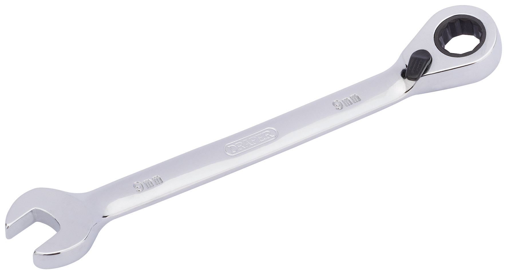 Draper 51968 Draper HI-TORQ Metric Reversible Ratcheting Combination Spanner 9mm