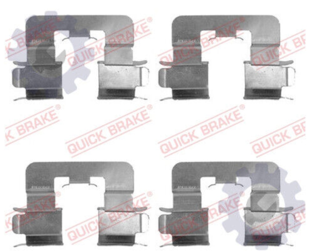 BRAKE PAD FITTING KIT 109-1741 QUICK BRAKE for TOYOTA COROLLA COROLLA Estate