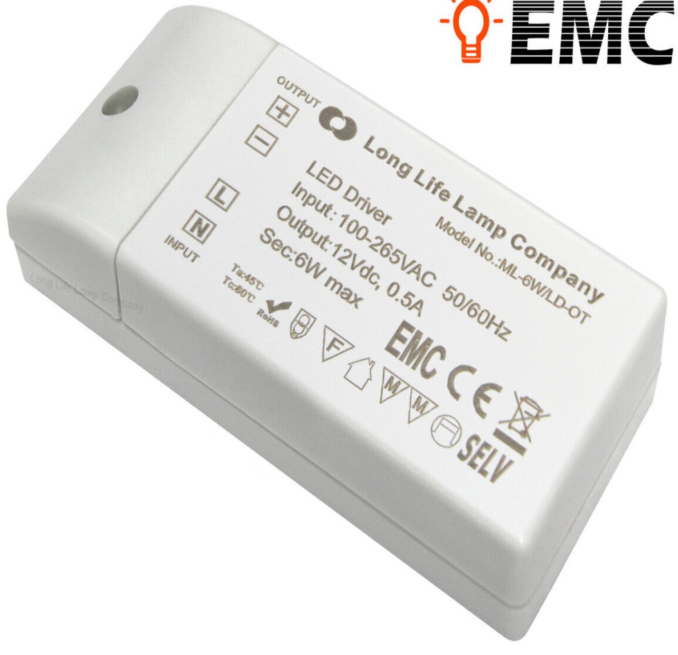 6W LED Driver Power Supply Transformer 240V - DC 12V