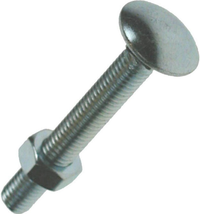 Unifix Grade 4.8 Cup Square Hex Bolts & Nuts M6 x 40 -