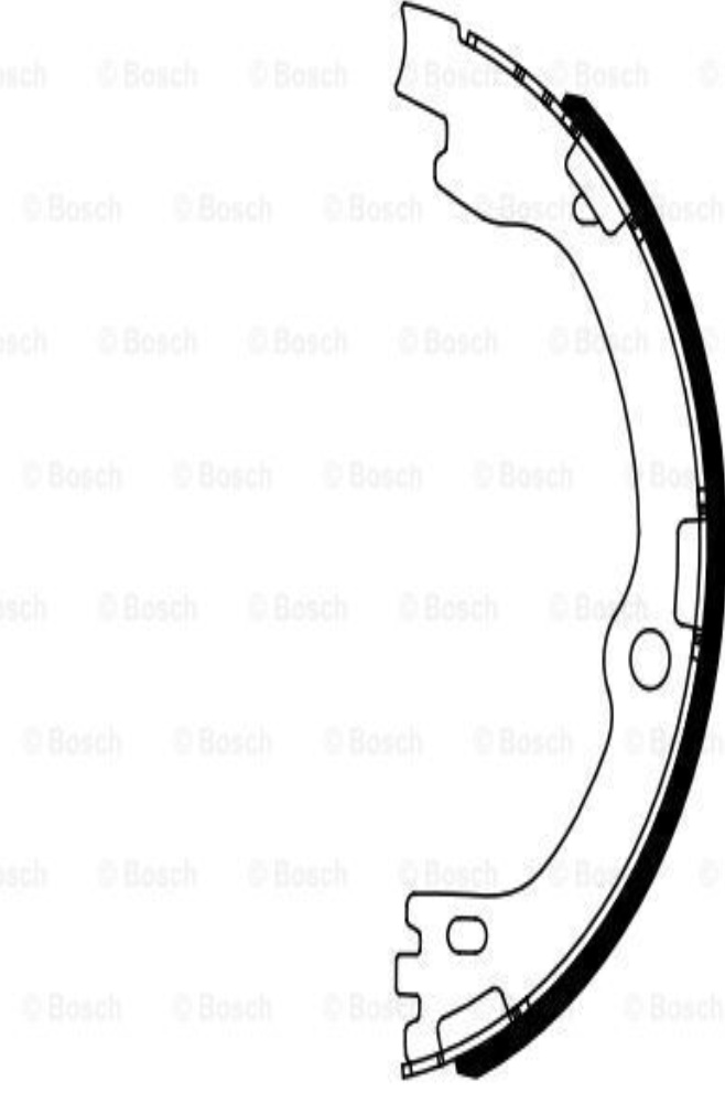 0 986 487 964 BOSCH Brake Shoe Set, parking brake for KIA