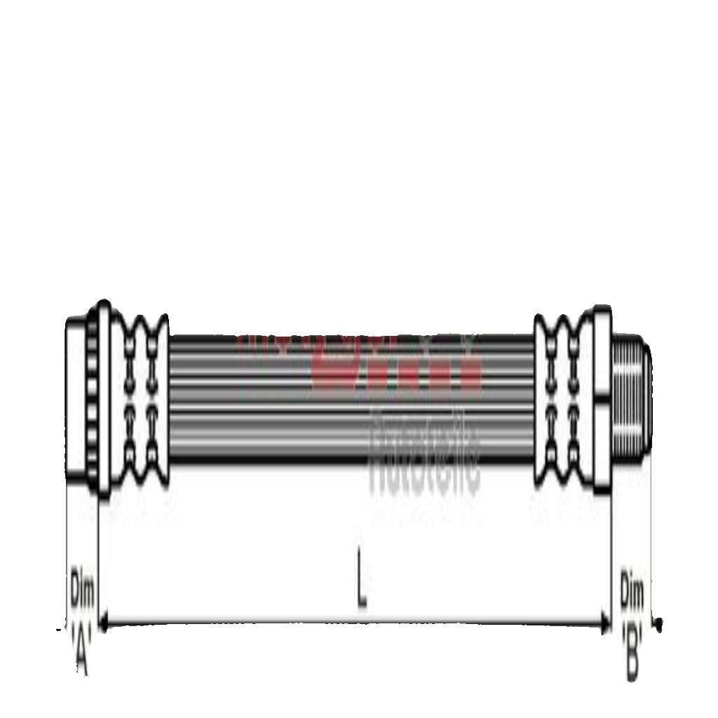 Original METZGER Brake Hose 4118570 for Citroën Fiat Lancia Peugeot