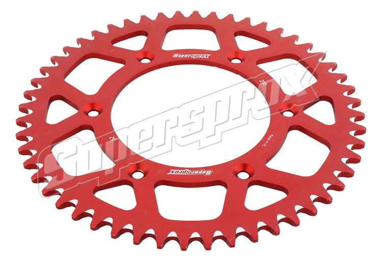 Free Shipping Supersprox Red Aluminum 52 D Crown For Motorcycle Parts