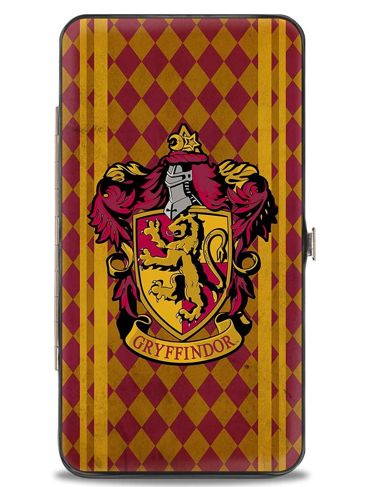 Buckle-Down Harry Potter Gryffindor Crest Stripes Hinged Wallet