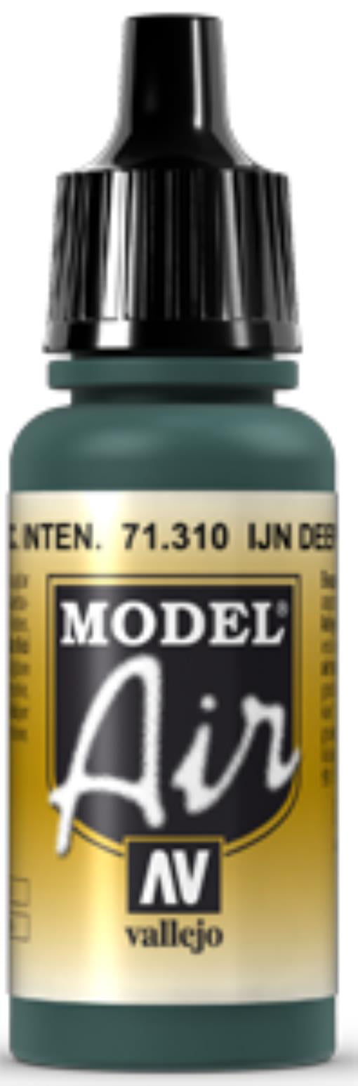 Vallejo Model Air - IJN Deep Dark Green 18ml Model Paint 71310 - Image 3