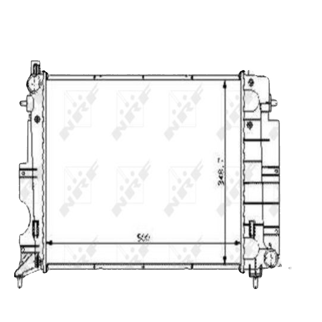 NRF 58108 Radiator, engine cooling for SAAB