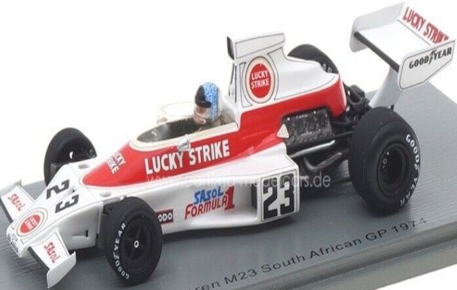 1/43 McLaren Ford M23  Lucky Strike  South African GP 1974 #23 D.Charlton