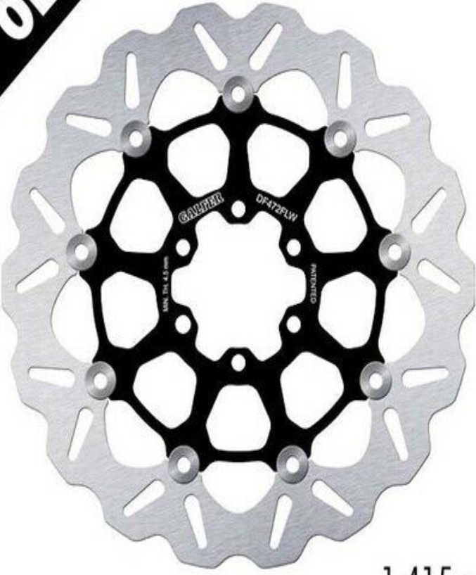 Galfer Front Brake Disc WAVE FLOATING 298x5mm INDIAN MOTORCYCLE SPRINGFIELD 2016