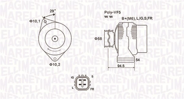 ALTERNATOR 063731721010 FOR TOYOTA COROLLA/ALLEX ESTIMA/PREVIA VERSO/SPORTVAN