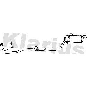 Klarius box with centre pipe fits Daihatsu cuore 1.0 03-08 DU100L