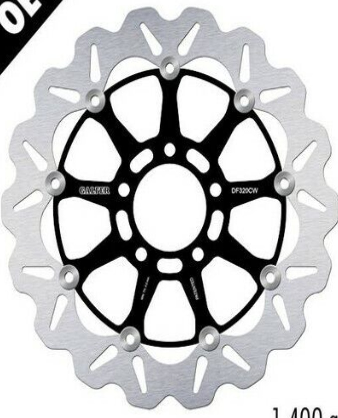 Galfer Front Brake Disc WAVE FLOATING COMPLETE(ALU)320x5mm SUZUKI TL 1000 R 1998