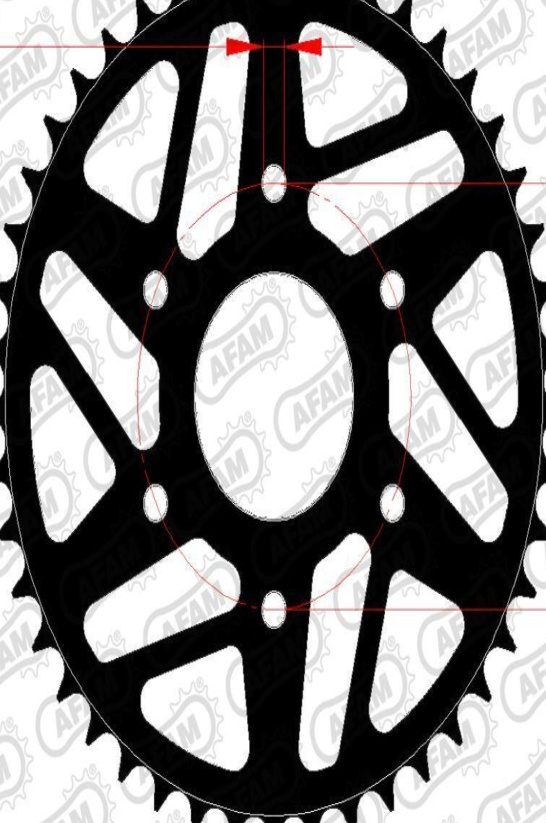 AFAM Standard Steel Crown 71202-Step 520 For Motorcycle Parts Accessories