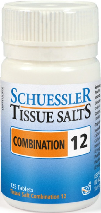Schuessler Tissue Salts 250 Tablets - Comb 12