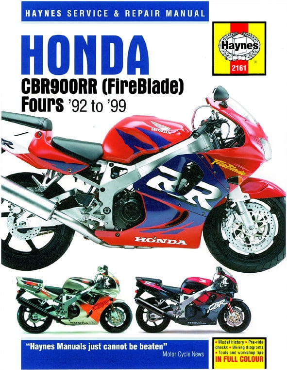 Honda CBR900RR FireBlade (92 - 99) Haynes Repair Manual by Haynes Publishing