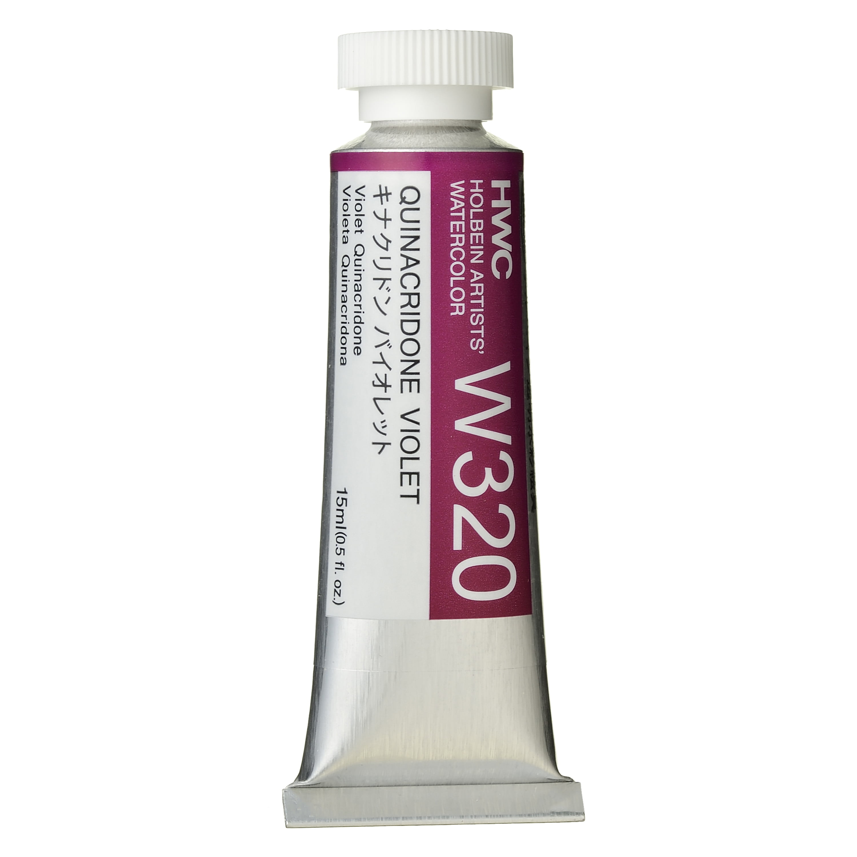 Holbein : Artists' : Watercolour Paint : 15ml : Quinacridone Violet