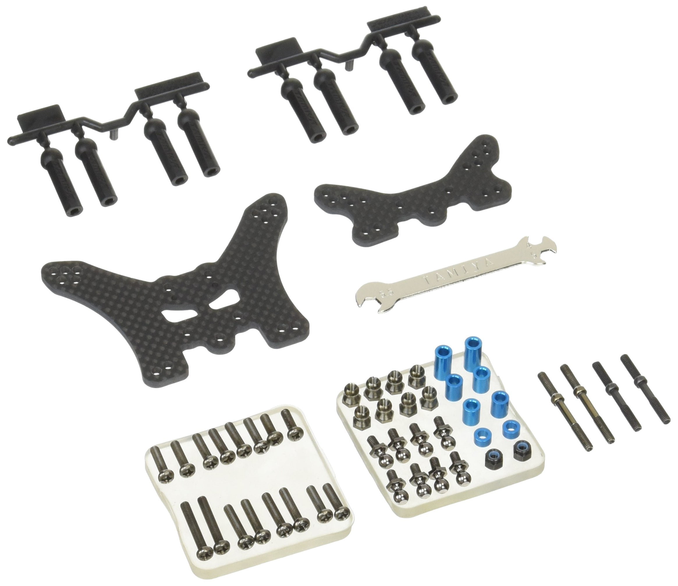 Tamiya Hop Up Options No. 1754 OP.1754 TT - 02B Carbon Damper Stay [FR] 54754
