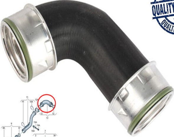 Intercooler Turbo Hose For Vw Caddy Iii Golf V Passat Skoda Octavia Ii 1.9 Tdi